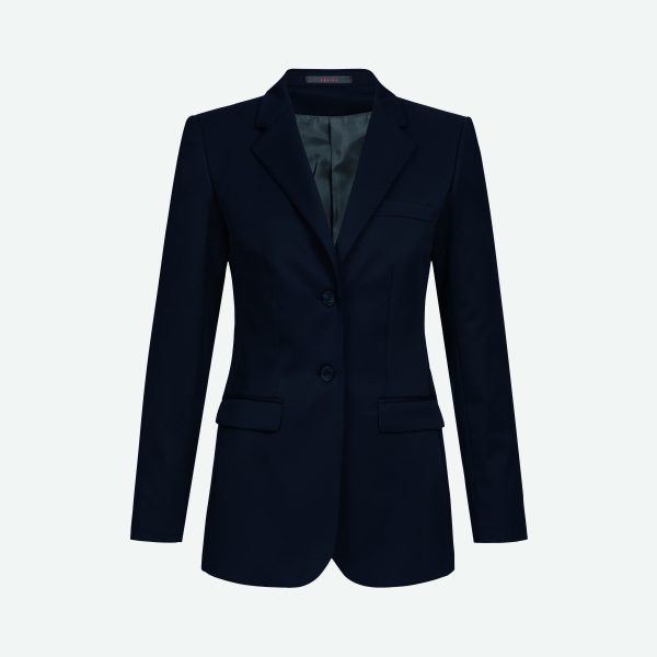 Damen-Langblazer BASIC Regular Fit