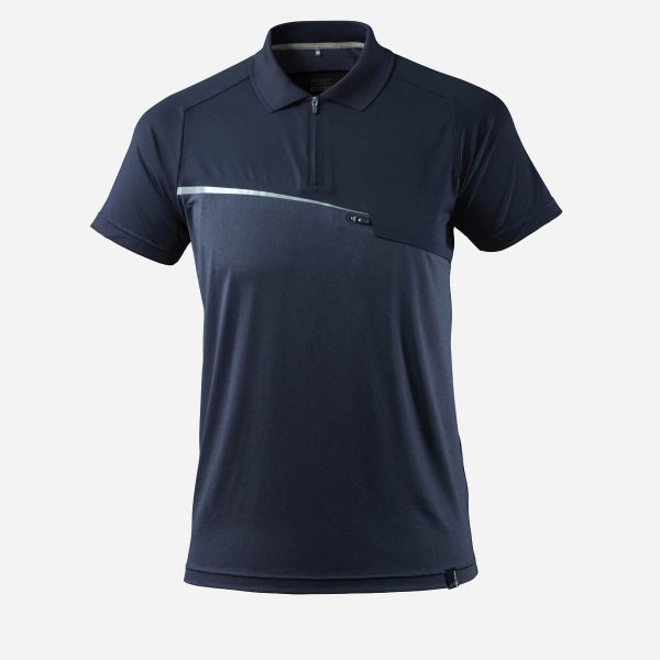 Polo-Shirt mit Brusttasche 