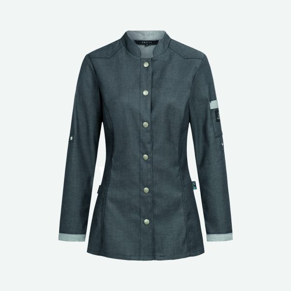 Damen- Kochjacke  im Bikerstyle Regular Fit