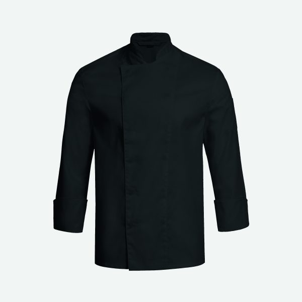 Kochjacke mit verdeckten Druckknöpfen Regular Fit